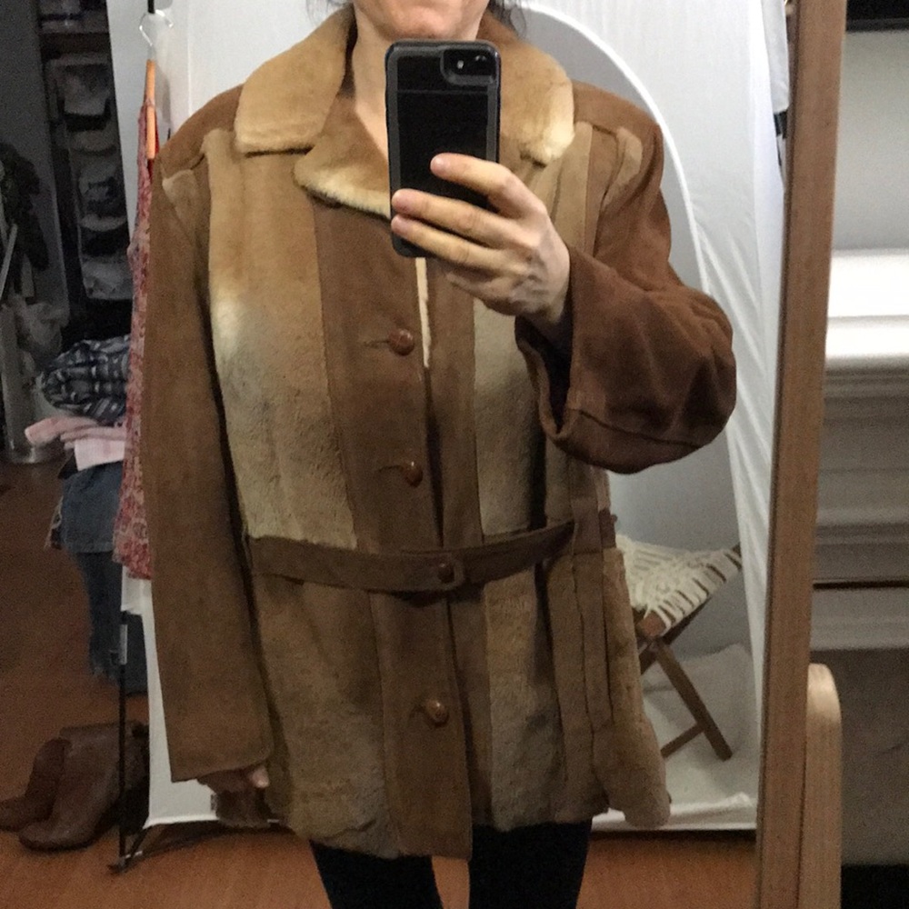 Men’s  vintage kangaroo leather jacket
